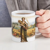Greek Goddess Demeter Ceramic Mug Ancient Greece Mythology Classical Harvest Art