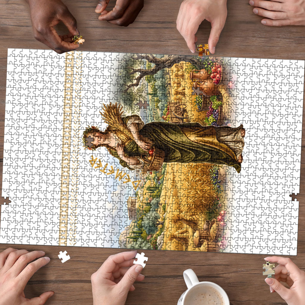 Greek Goddess Demeter Puzzle Ancient Greece Mythology Classical Harvest Art