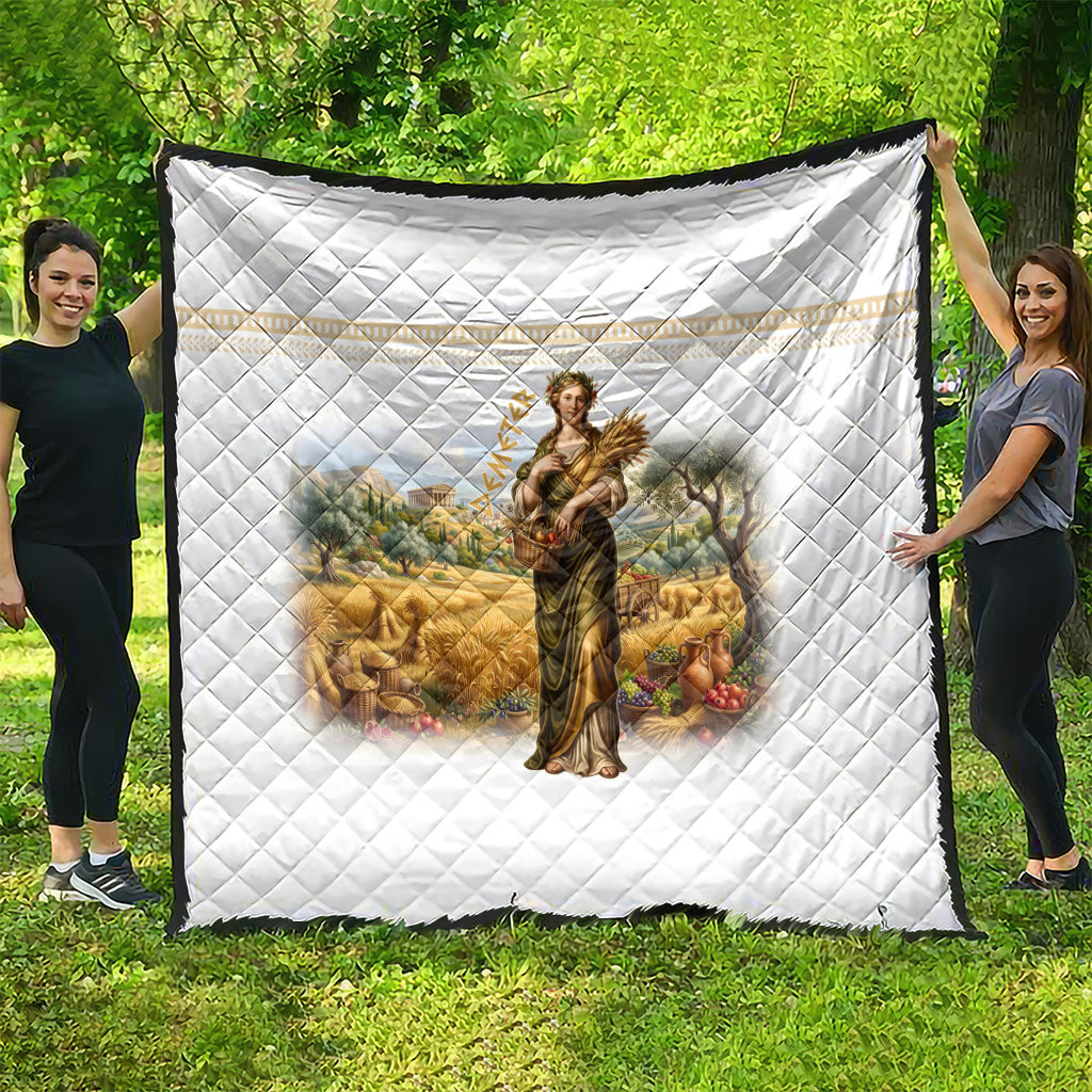 Greek Goddess Demeter Quilt Ancient Greece Mythology Classical Harvest Art