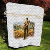 Greek Goddess Demeter Quilt Ancient Greece Mythology Classical Harvest Art
