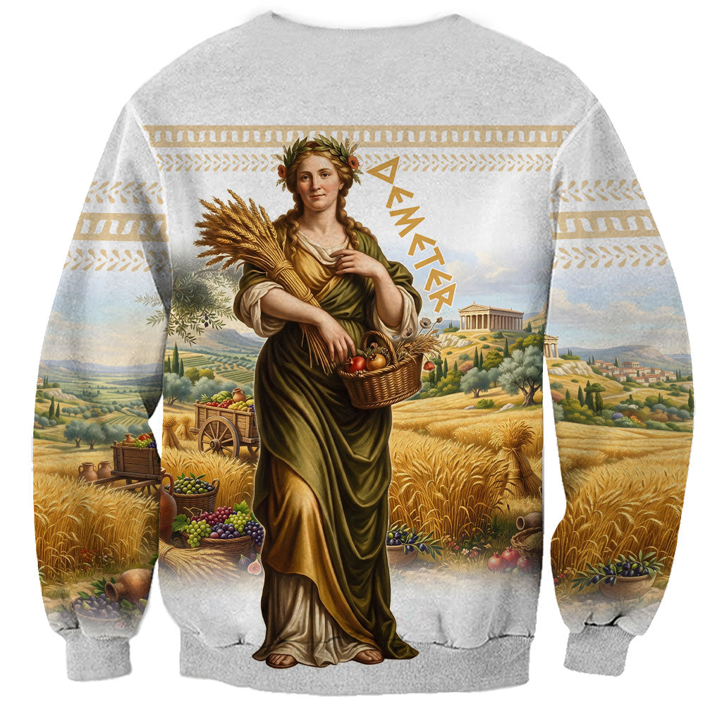 Greek Goddess Demeter Sweatshirt Ancient Greece Mythology Classical Harvest Art