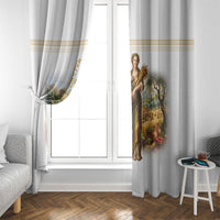Greek Goddess Demeter Window Curtain Ancient Greece Mythology Classical Harvest Art