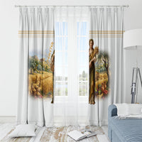 Greek Goddess Demeter Window Curtain Ancient Greece Mythology Classical Harvest Art