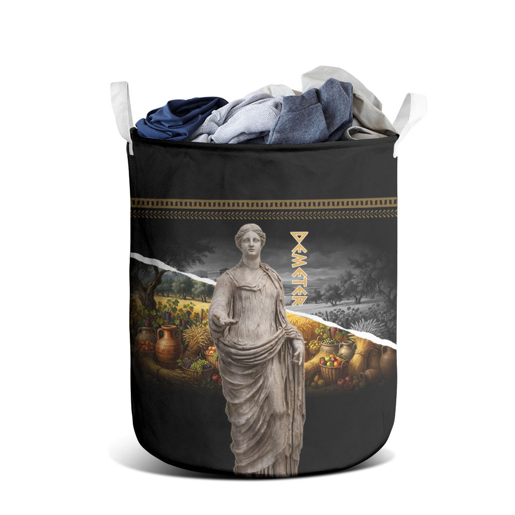 Greek Goddess Demeter Laundry Basket Ancient Greece Mythology Classical Harvest Statue Art