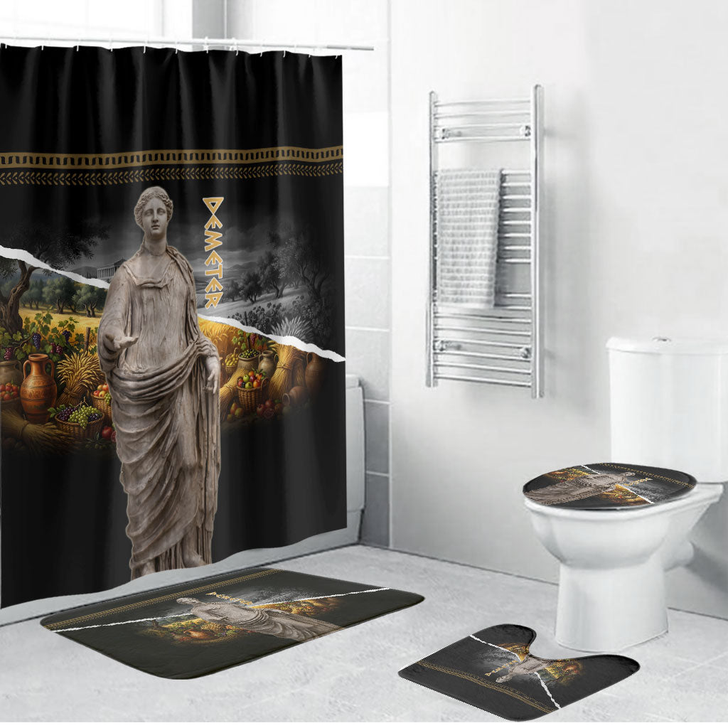 Greek Goddess Demeter Bathroom Set Ancient Greece Mythology Classical Harvest Statue Art