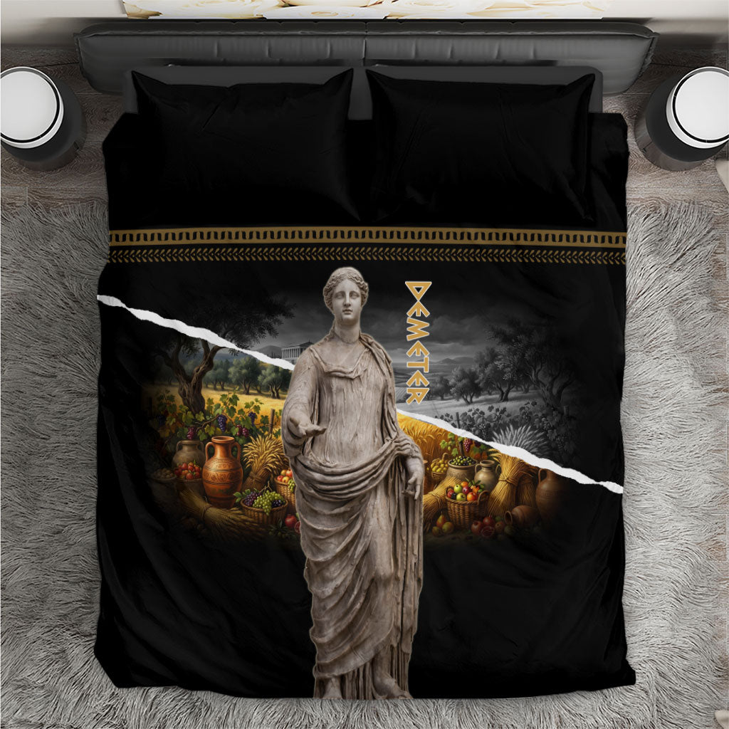 Greek Goddess Demeter Bedding Set Ancient Greece Mythology Classical Harvest Statue Art