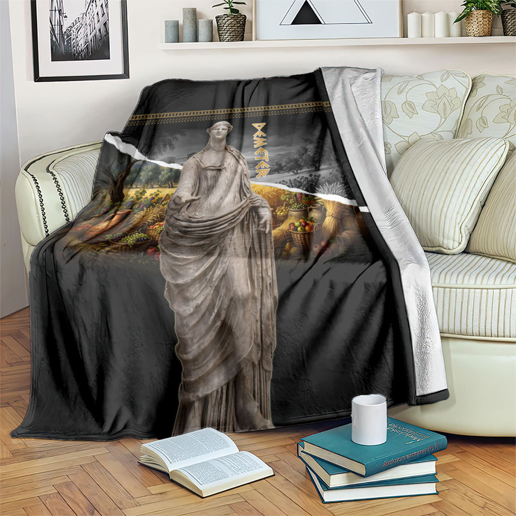 Greek Goddess Demeter Blanket Ancient Greece Mythology Classical Harvest Statue Art