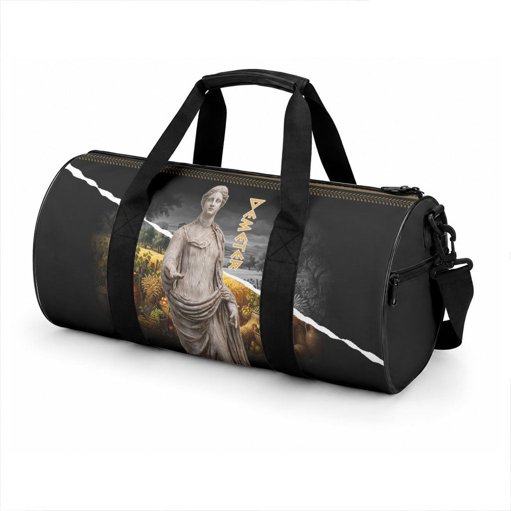 Greek Goddess Demeter Duffle Bag Ancient Greece Mythology Classical Harvest Statue Art
