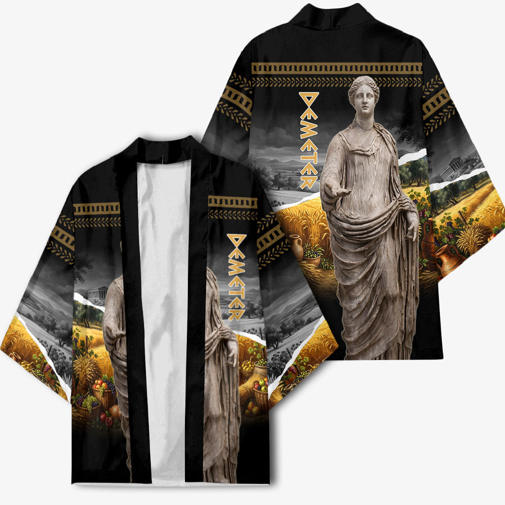 Greek Goddess Demeter Kimono Ancient Greece Mythology Classical Harvest Statue Art