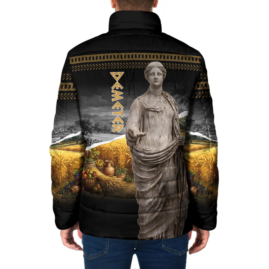 Greek Goddess Demeter Padded Jacket Ancient Greece Mythology Classical Harvest Statue Art