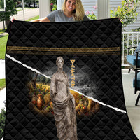Greek Goddess Demeter Quilt Ancient Greece Mythology Classical Harvest Statue Art