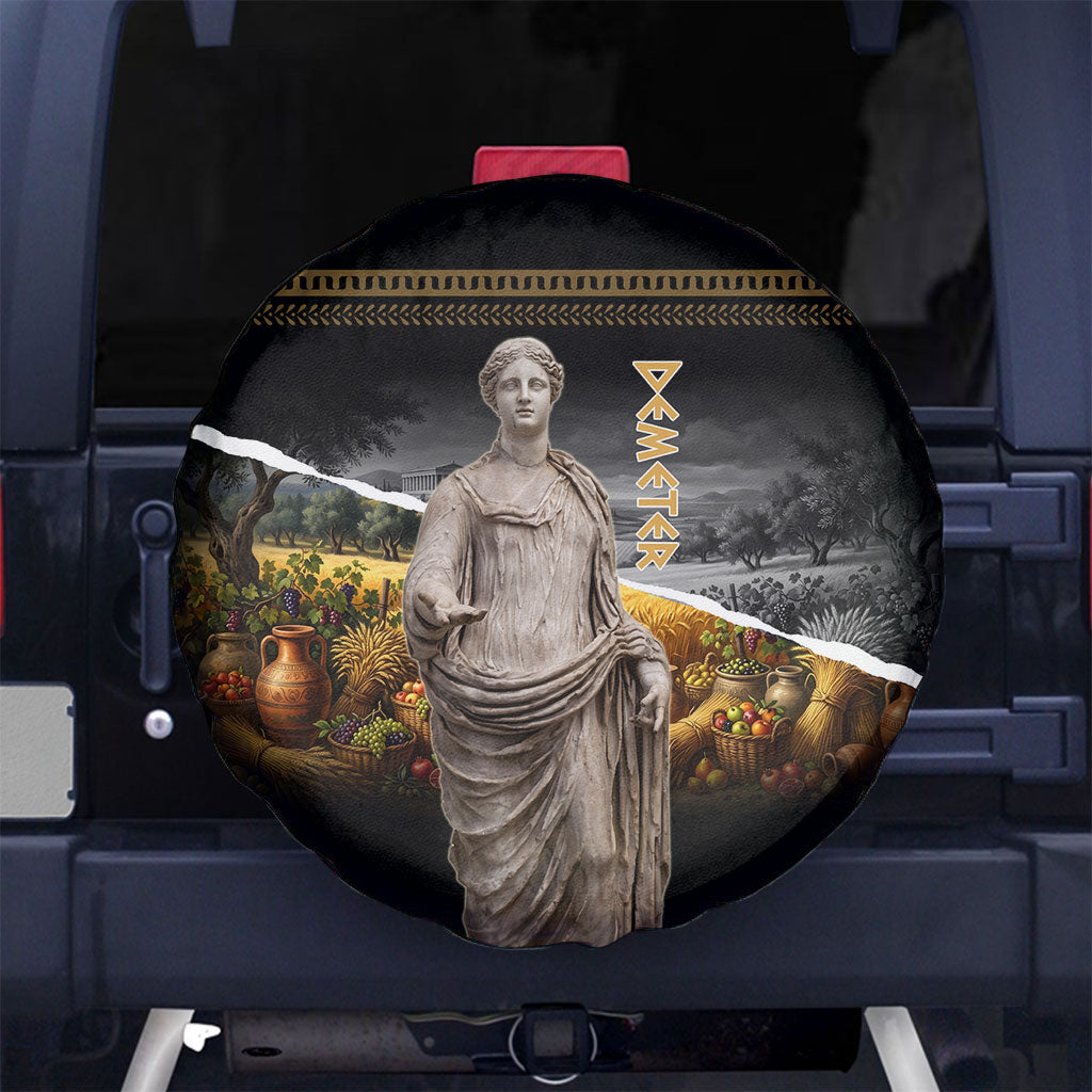 Greek Goddess Demeter Spare Tire Cover Ancient Greece Mythology Classical Harvest Statue Art
