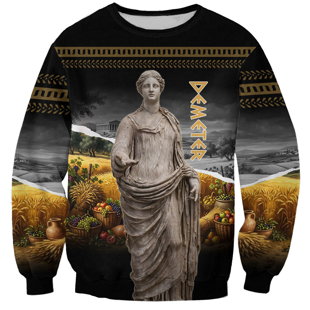 Greek Goddess Demeter Sweatshirt Ancient Greece Mythology Classical Harvest Statue Art