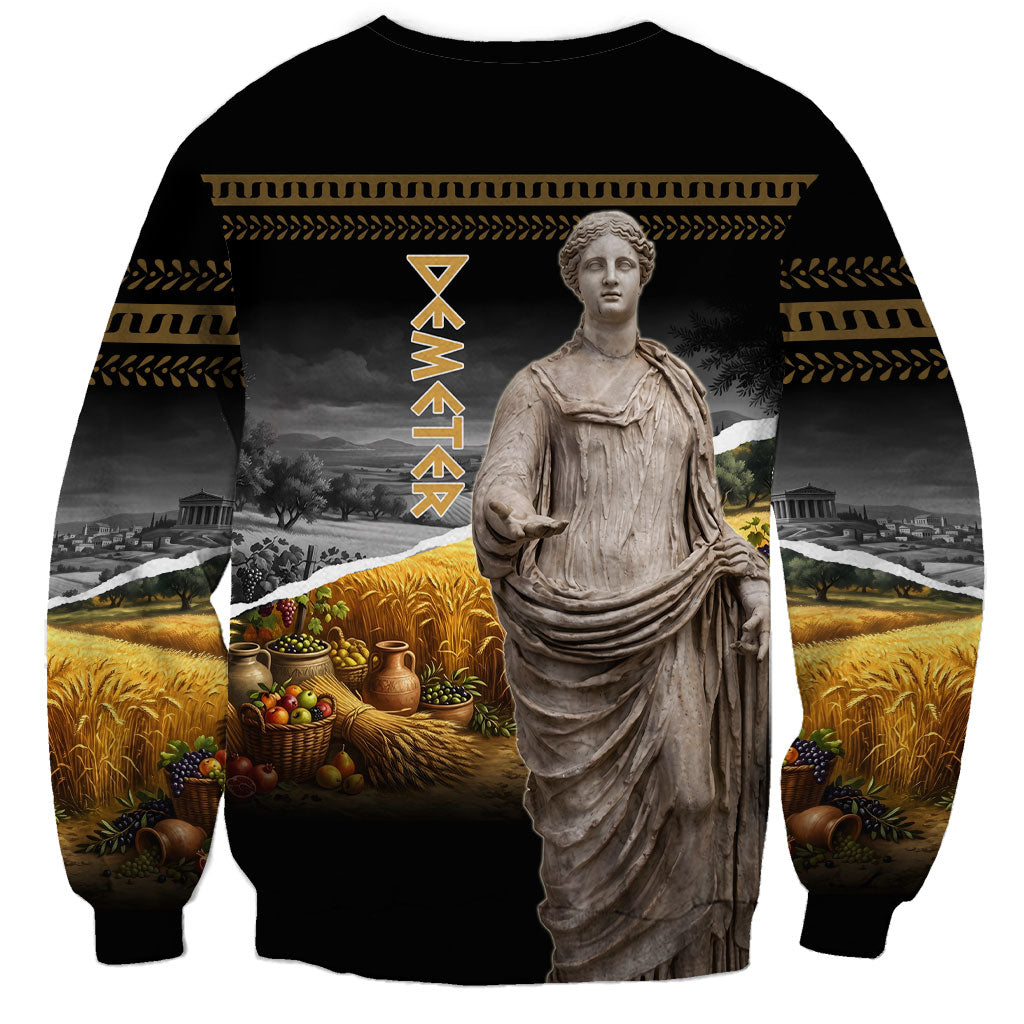 Greek Goddess Demeter Sweatshirt Ancient Greece Mythology Classical Harvest Statue Art