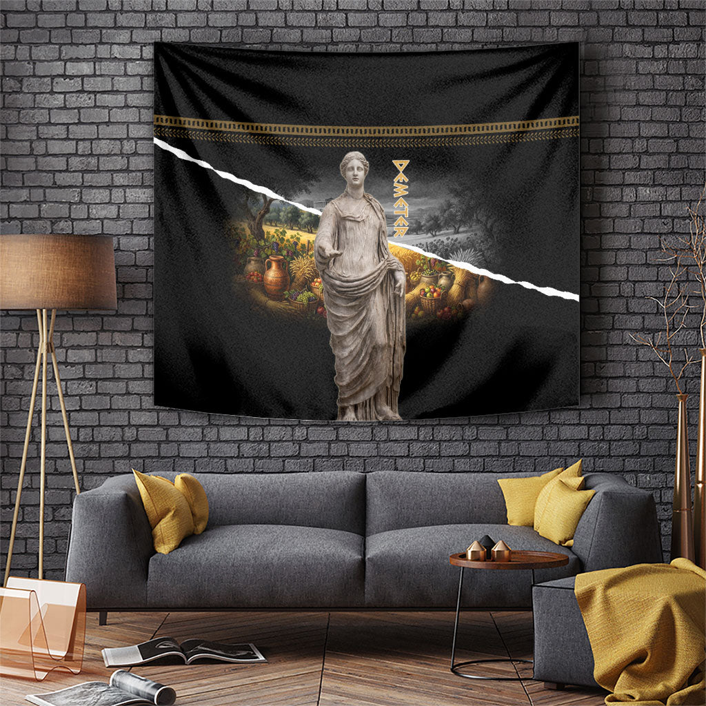 Greek Goddess Demeter Tapestry Ancient Greece Mythology Classical Harvest Statue Art