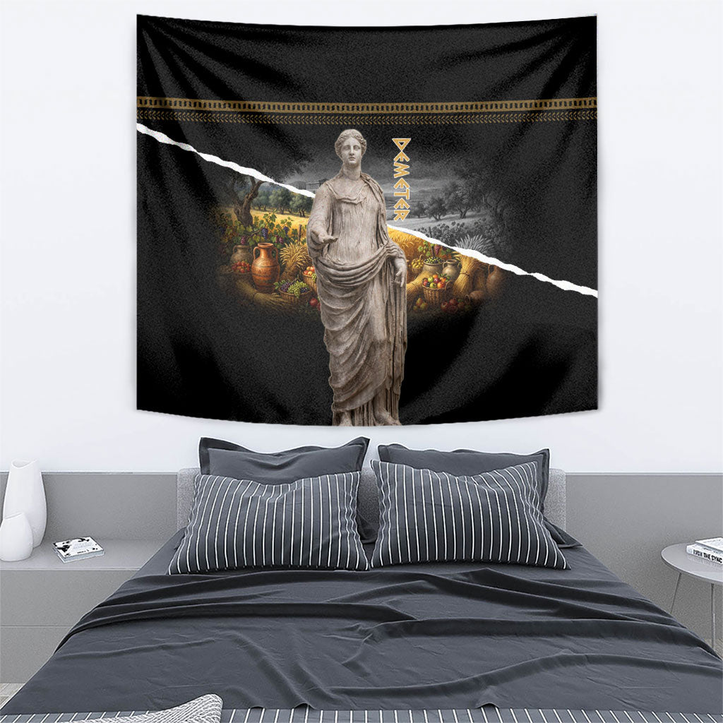 Greek Goddess Demeter Tapestry Ancient Greece Mythology Classical Harvest Statue Art