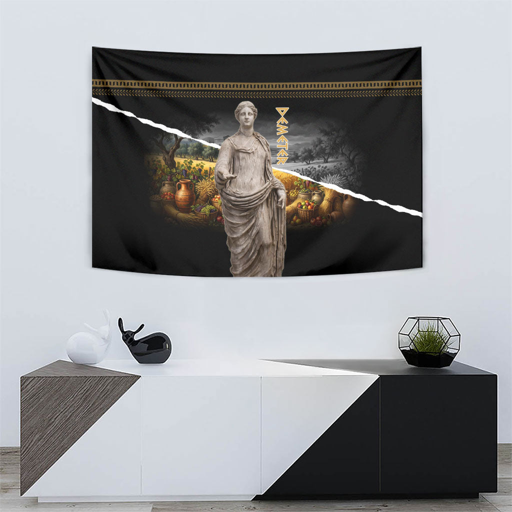 Greek Goddess Demeter Tapestry Ancient Greece Mythology Classical Harvest Statue Art