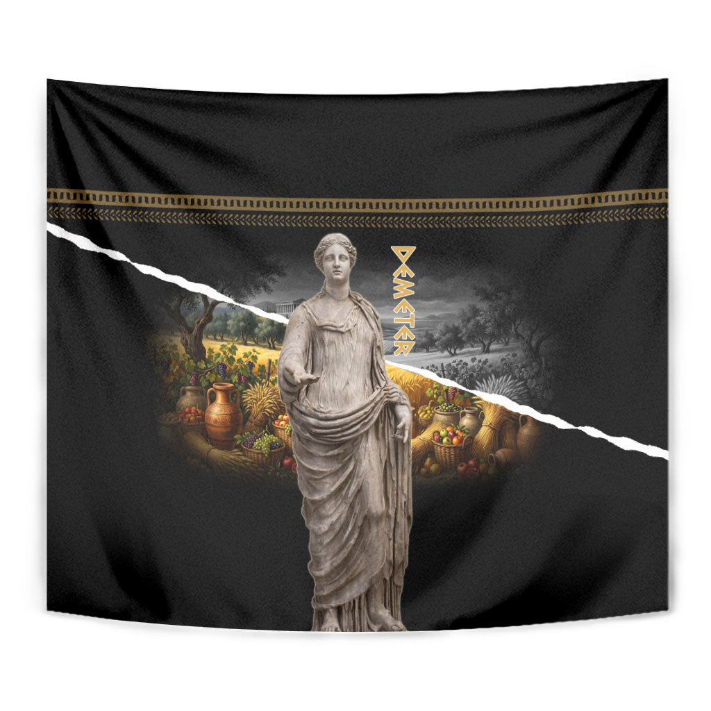 Greek Goddess Demeter Tapestry Ancient Greece Mythology Classical Harvest Statue Art
