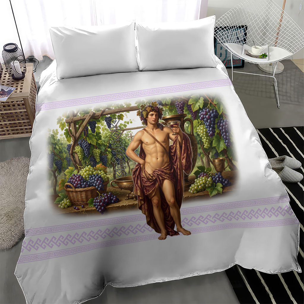 Greek God Dionysus Bedding Set Ancient Greece Mythology Classical Wine God Art
