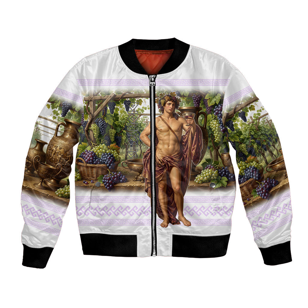 Greek God Dionysus Bomber Jacket Ancient Greece Mythology Classical Wine God Art