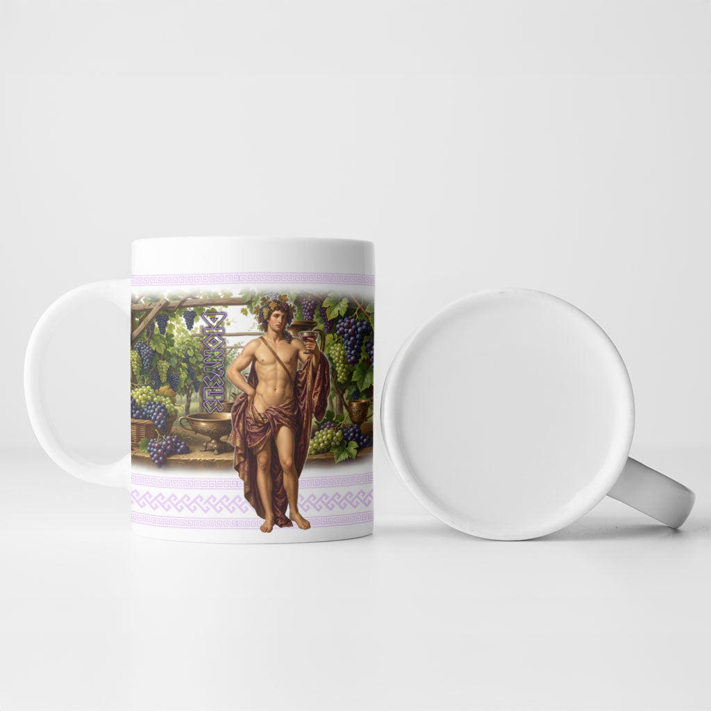 Greek God Dionysus Ceramic Mug Ancient Greece Mythology Classical Wine God Art