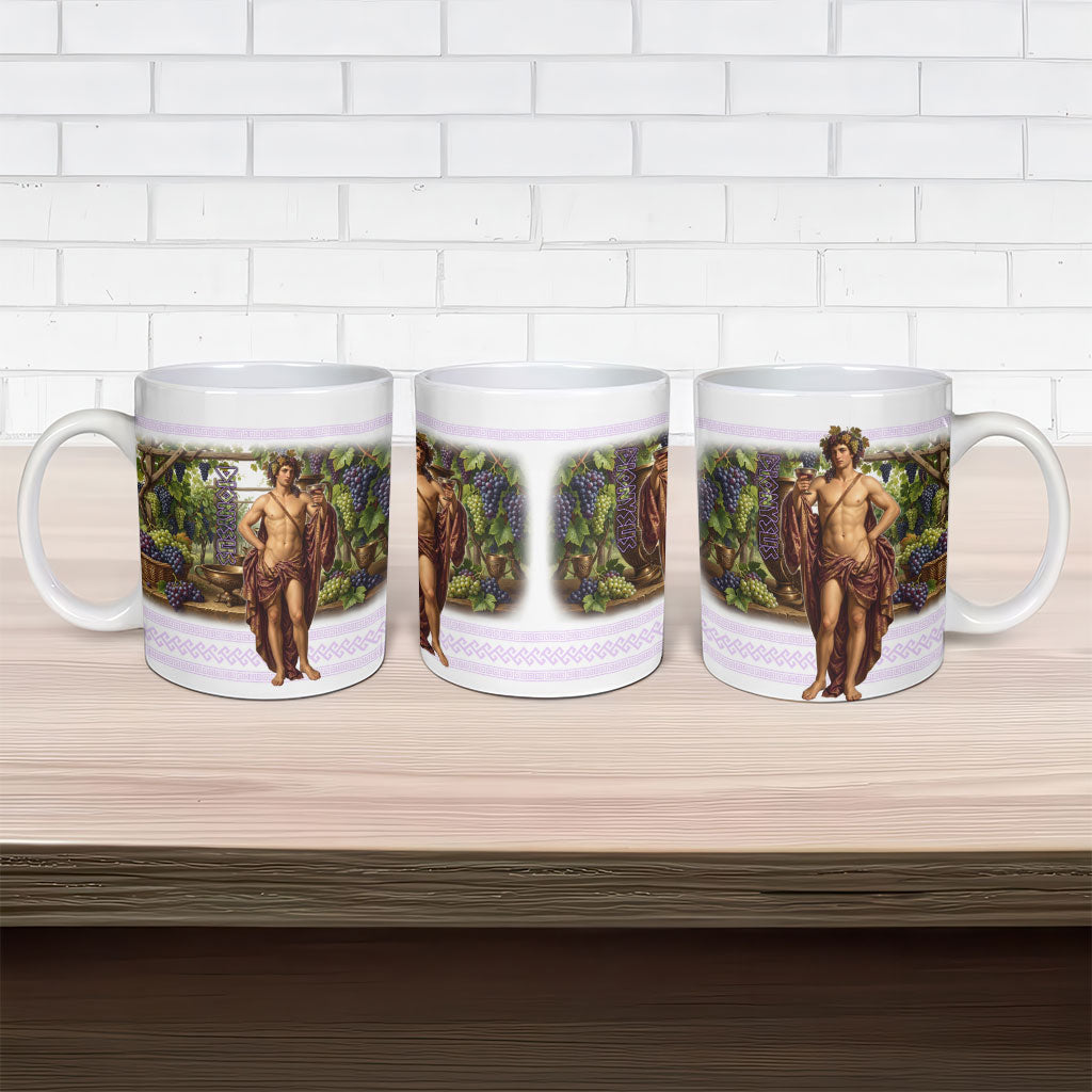 Greek God Dionysus Ceramic Mug Ancient Greece Mythology Classical Wine God Art