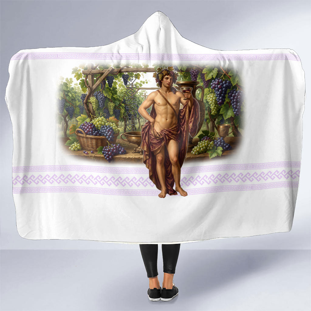 Greek God Dionysus Hooded Blanket Ancient Greece Mythology Classical Wine God Art