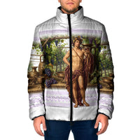 Greek God Dionysus Padded Jacket Ancient Greece Mythology Classical Wine God Art