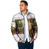 Greek God Dionysus Padded Jacket Ancient Greece Mythology Classical Wine God Art