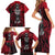 Skull Death Family Matching Short Sleeve Bodycon Dress and Hawaiian Shirt Your Time - Wonder Print Shop