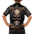 Skull Fantasy Family Matching Off Shoulder Long Sleeve Dress and Hawaiian Shirt Who Needs Inner Demons When You Are The Demon - Wonder Print Shop