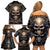 Skull Fantasy Family Matching Off Shoulder Short Dress and Hawaiian Shirt Who Needs Inner Demons When You Are The Demon - Wonder Print Shop