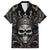 Skull Fantasy Family Matching Short Sleeve Bodycon Dress and Hawaiian Shirt Who Needs Inner Demons When You Are The Demon - Wonder Print Shop