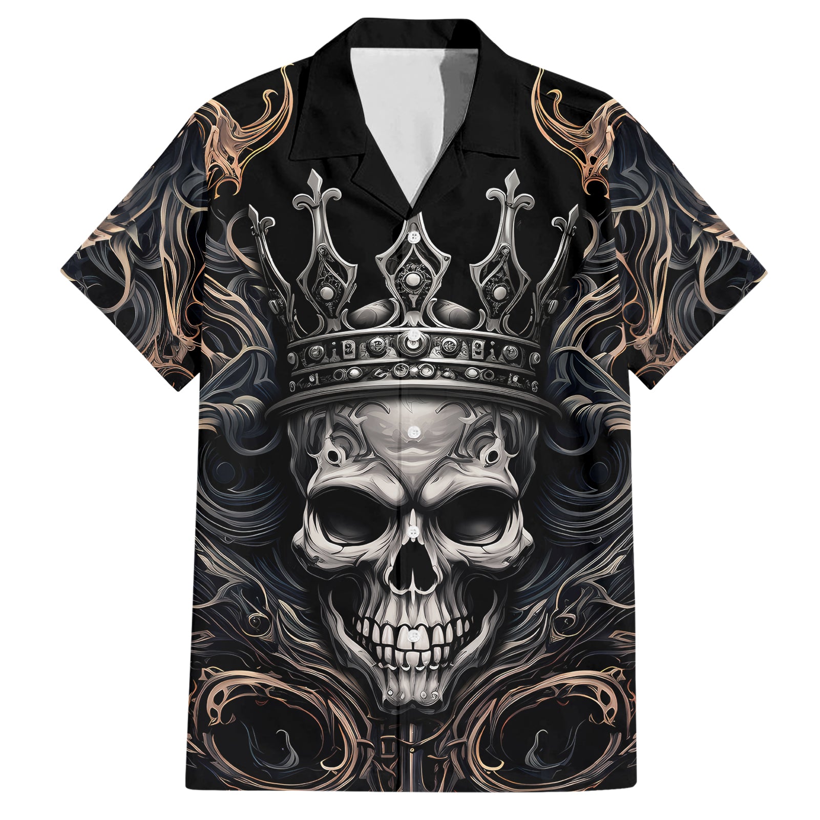 Skull Fantasy Hawaiian Shirt Who Needs Inner Demons When You Are The Demon - Wonder Print Shop