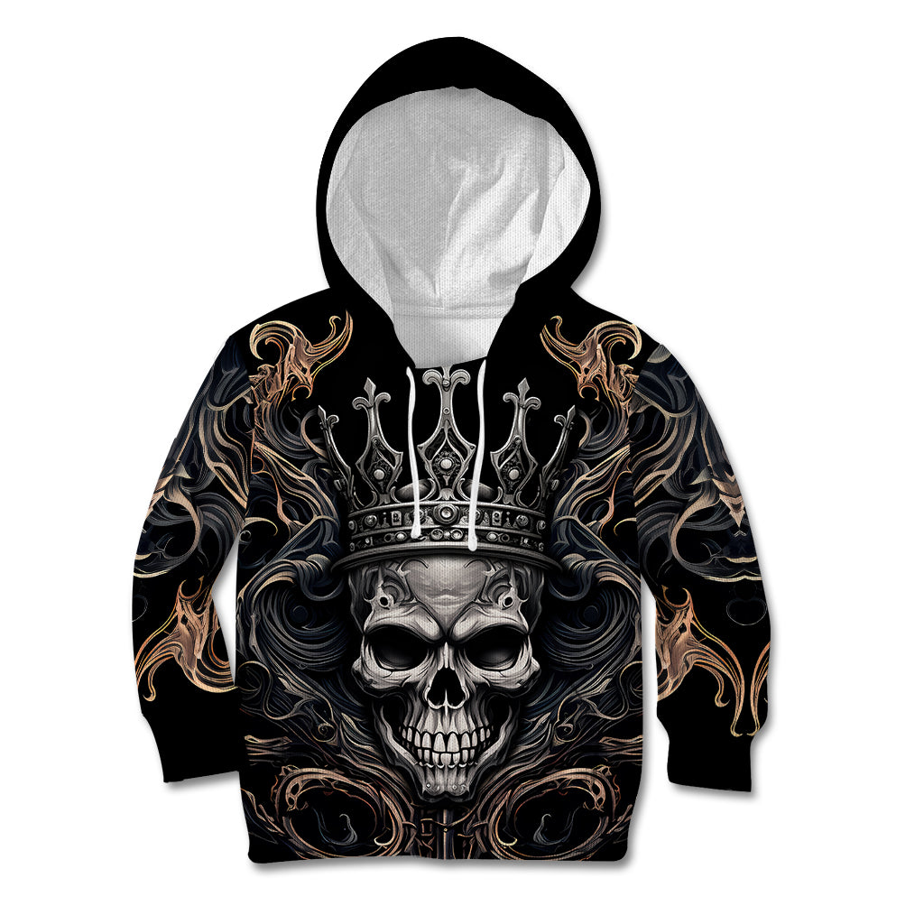 Skull Fantasy Kid Hoodie Who Needs Inner Demons When You Are The Demon - Wonder Print Shop