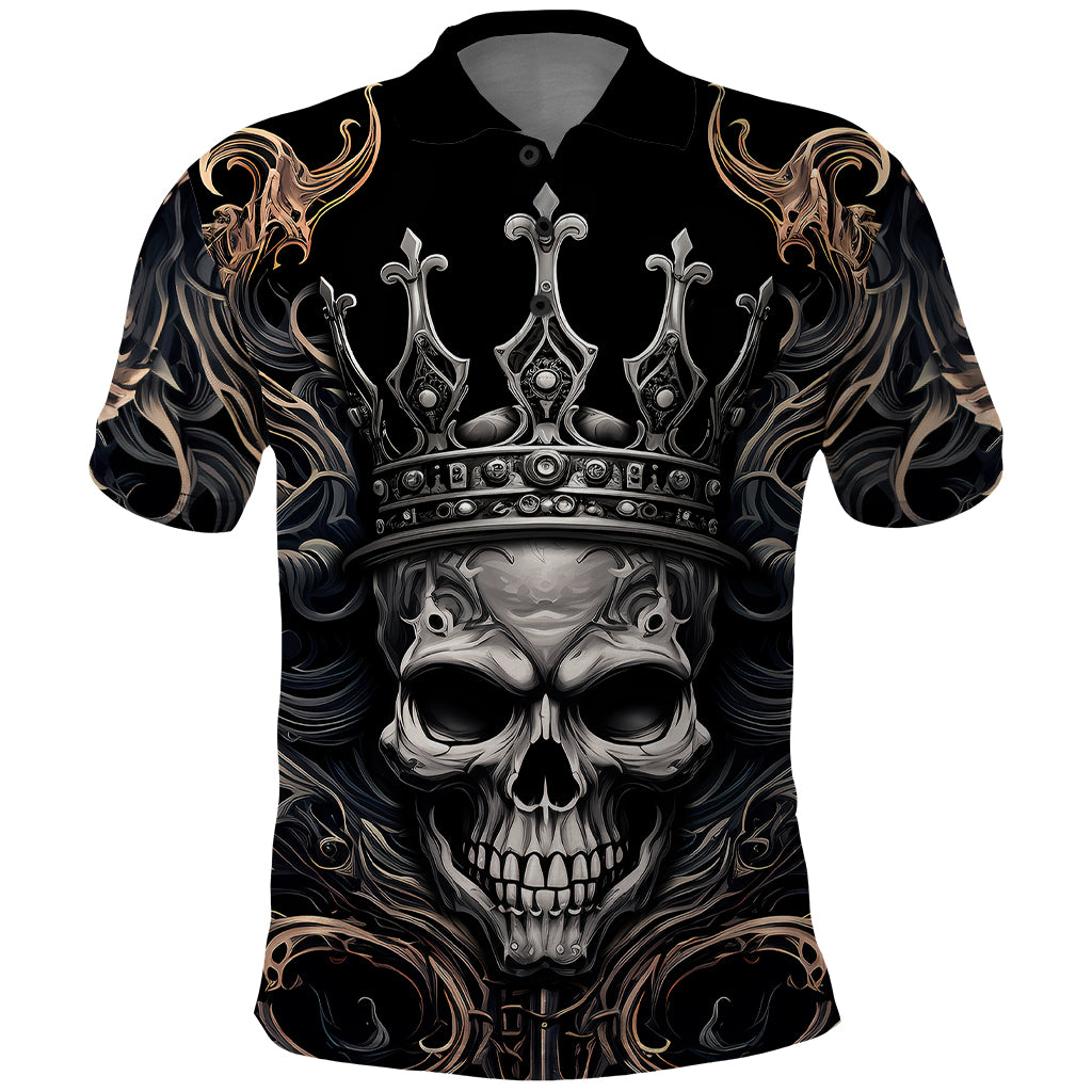 Skull Fantasy Polo Shirt Who Needs Inner Demons When You Are The Demon - Wonder Print Shop