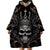 Skull Fantasy Wearable Blanket Hoodie Who Needs Inner Demons When You Are The Demon - Wonder Print Shop