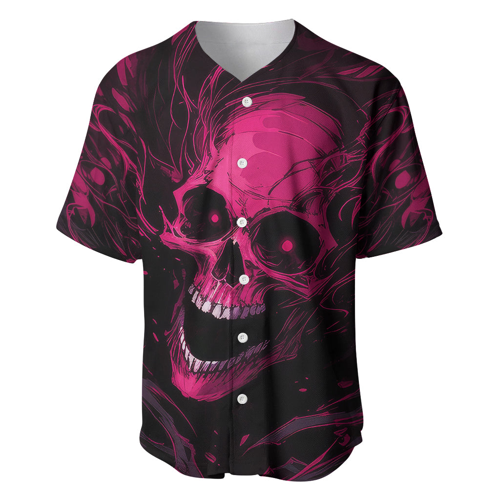 Death Skull Baseball Jersey I'm Scary Enough Without A Costume - Wonder Print Shop