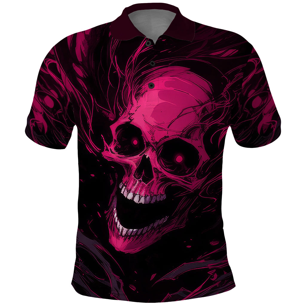 Death Skull Polo Shirt I'm Scary Enough Without A Costume - Wonder Print Shop