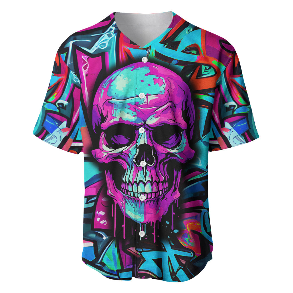 Skull Grafity Baseball Jersey You Are Never Too Young To Dream Big - Wonder Print Shop