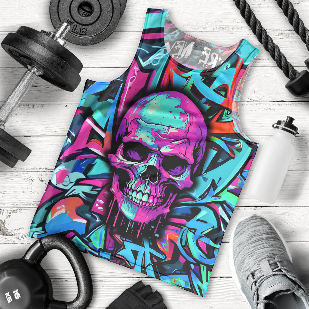 Skull Grafity Men Tank Top You Are Never Too Young To Dream Big - Wonder Print Shop