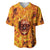 Three Skulls Flaming Baseball Jersey High On Fire - Wonder Print Shop