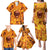 Three Skulls Flaming Family Matching Puletasi Dress and Hawaiian Shirt High On Fire - Wonder Print Shop