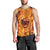 Three Skulls Flaming Men Tank Top High On Fire - Wonder Print Shop