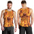 Three Skulls Flaming Men Tank Top High On Fire - Wonder Print Shop