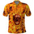 Three Skulls Flaming Polo Shirt High On Fire - Wonder Print Shop