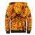 Three Skulls Flaming Sherpa Hoodie High On Fire - Wonder Print Shop