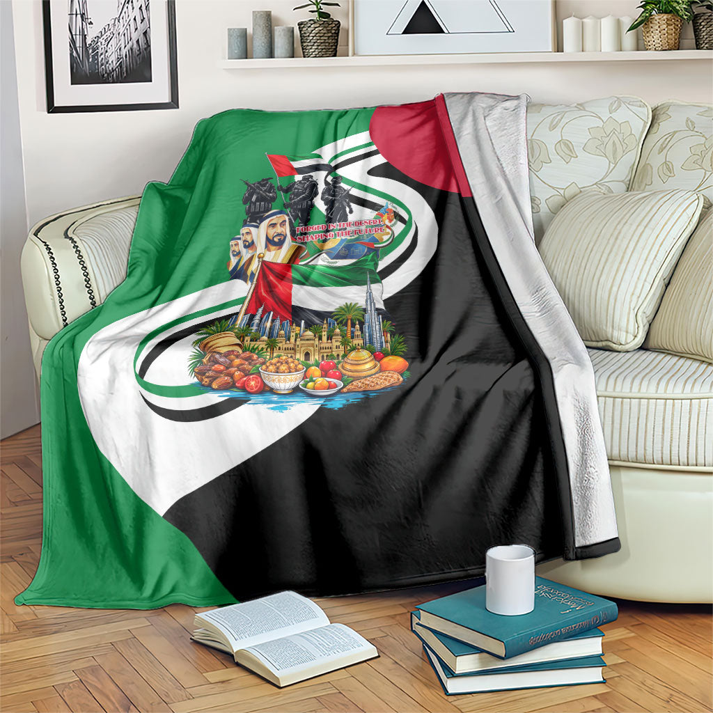 United Arab Emirates National Day Blanket UAE Flag Golden Falcon Emblem Patriotic Pride