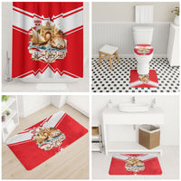 Bahrain National Day Bathroom Set Cultural Flag Emblem Vintage Collage