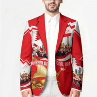 Bahrain National Day Blazer Cultural Flag Emblem Vintage Collage